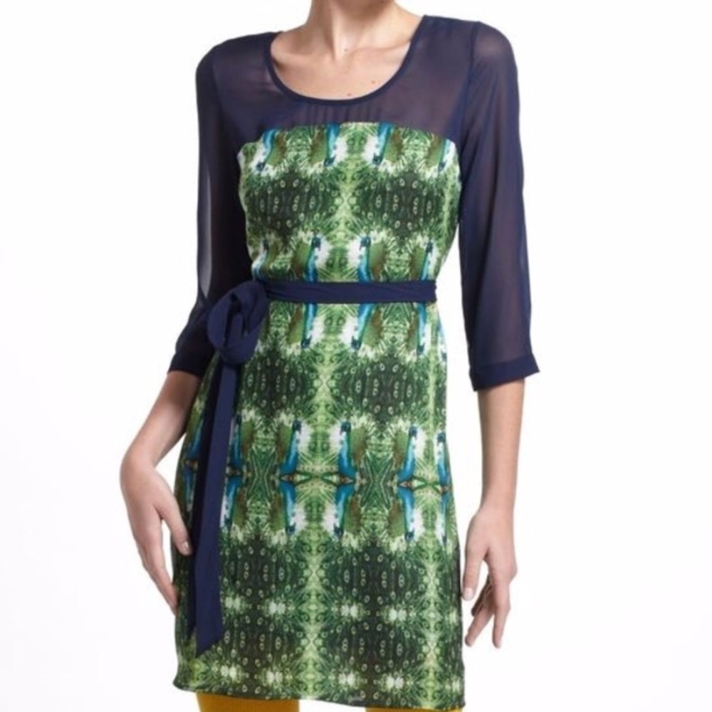 Anthropologie Maeve peacock dress.